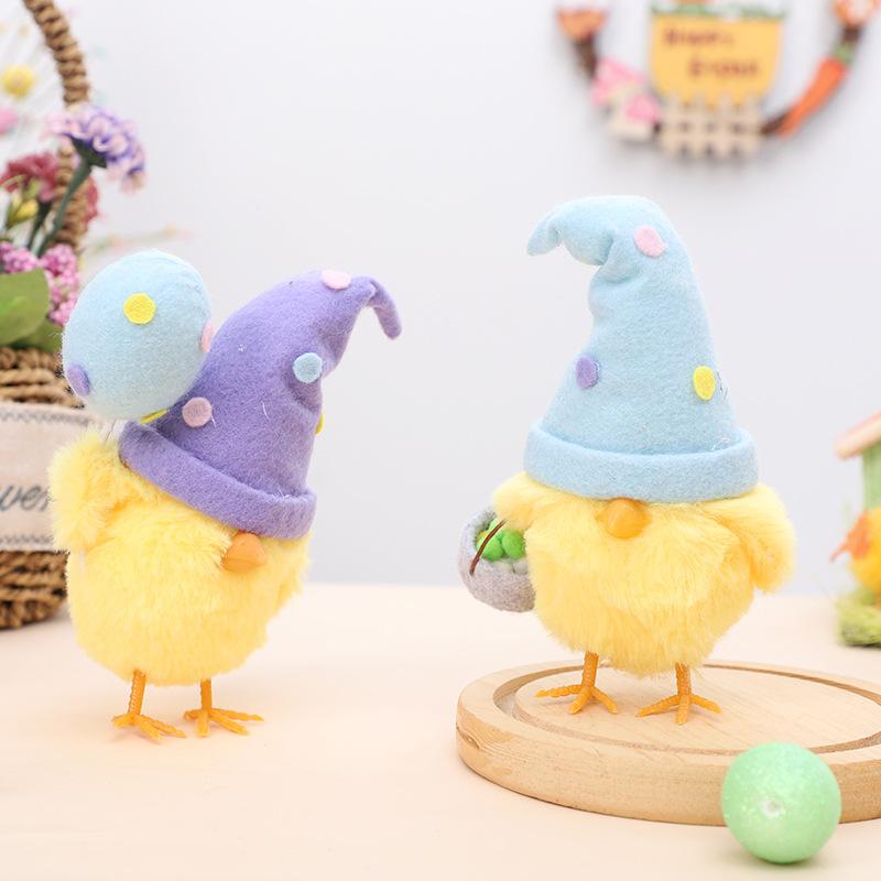 1-5PCS Easter Decor Instagram Cute Egg Chick Doll Ornament Festival Party Gift Home Decoration Seasonal Display