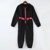 Детский черный комбинезон для косплея с длинными рукавами