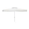 Parasol Plage Blanc | Parasol De Plage 270 Cm | Parasol De Jardin Exterieur Polyester Aluminium - Marbueno