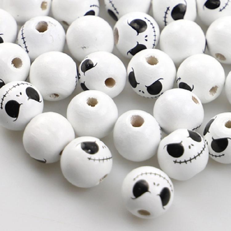 10 Pieces Wooden Bead for Crafts Handmade Round Beads for Jewelry Making