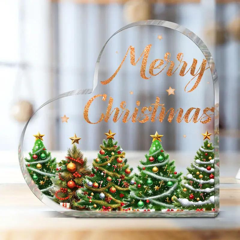 1pc Acrylic christmas ornaments Mother's Day Gifts Home Decoration Ornaments