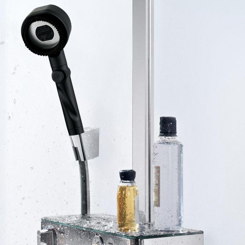 Душевая лейка с ручным управлением, 5 режимов распыления, дождевая душевая лейка со щеткой, душевая лейка для ванной комнаты, съемные головки для ванной комнаты