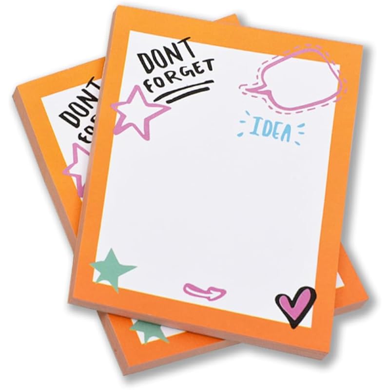 COI to Do List Notepad, Notes, to-Dos, to-Buy, Priorities Memo Pad for Shopping Lists, Reminders and appointments Set of
