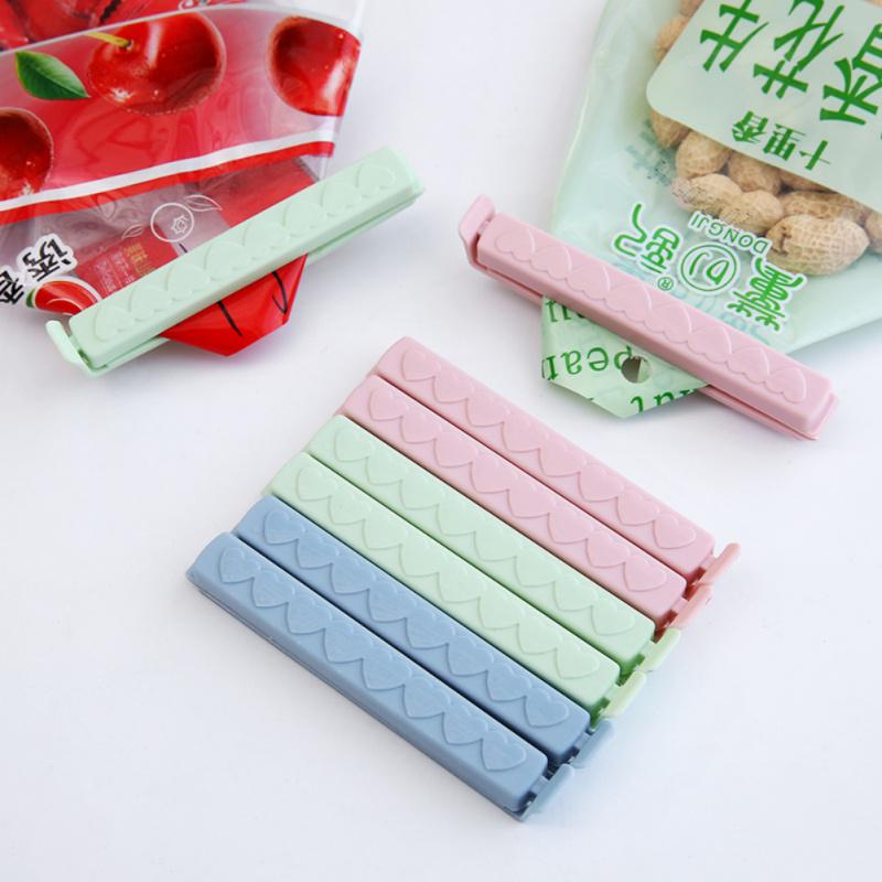 5pcs/lot Food Snack Storage Sealing Seal Bag Clips Sealer Clamp Food Bag Clips Kitchen Tool