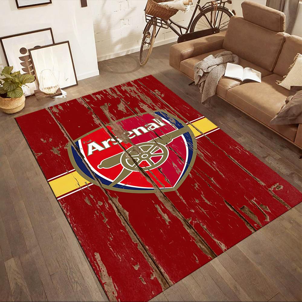 Arsenal Area Rug Suitable for Game Room Study room Dining Room Kitchen Anti-slip Rug Decorate Offices Best for Christmas