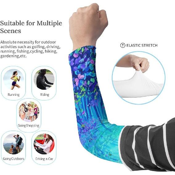 Gardening Sleeves Farm Sun Protection Arm Cooling Sleeves Thorn Proof Garden for Women Men with Compression Sleeve