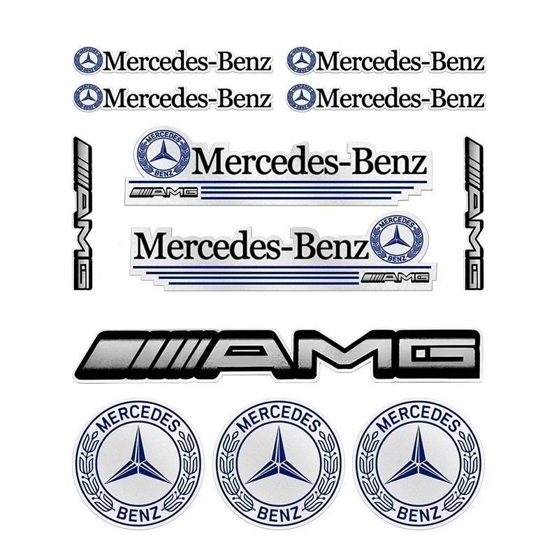 1 комплект Значок-наклейка на автомобиль Декор автомобиля Наклейка Для Mercedes Benz W204 W124 W201 W202 W212 W220 W205 GLA CLA Автомобильные аксессуары гаджеты