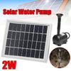 Солнечная панель Водяной насос Мощность Бассейн Погружной Фонтан Сад Растения Полив Мощность Фонтан Пруд Сад Наружный Декор 2 Вт