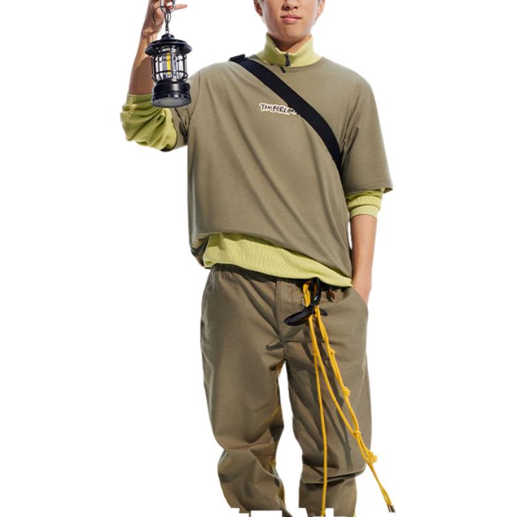 Timberland Повседневная дышащая футболка с коротким рукавом с принтом унисекс топы Cassel-Green A669F-590