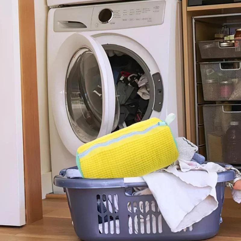 1pc Washing Shoes Bag Cotton Laundry Fluffy Fibers Easily Remove Dirt Washing Bags Anti-Deformation Shoes Clothes Organizer