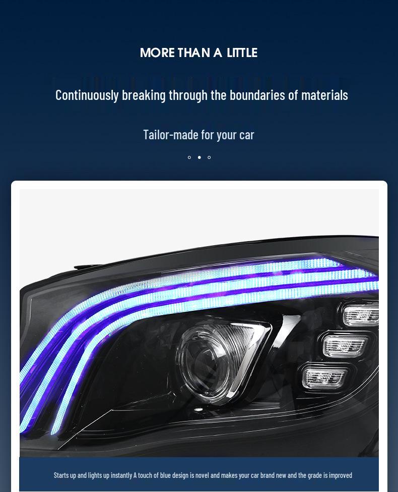 Mercedes-Benz GLA 200/260 (2015-2019) Maybach-Style LED Daytime Running Lights Assembly