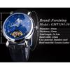 Forsing Мужская мода Off Space Moon Phase Механические часы с маховиком Механические часы