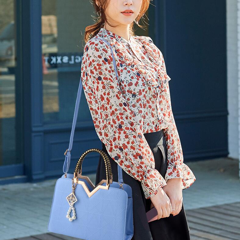 Женская сумка на одно плечо, темпераментная корейская версия, модная сумка в виде дикой ракушки, жемчужное украшение, может быть сумка через плечо с кольцом