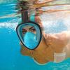 Full Face Snorkel Mask Snorkeling with Camera Mount 180 Degree Panoramic View Anti-Fog Anti-Leak Snorkeling Set for Adult Kids