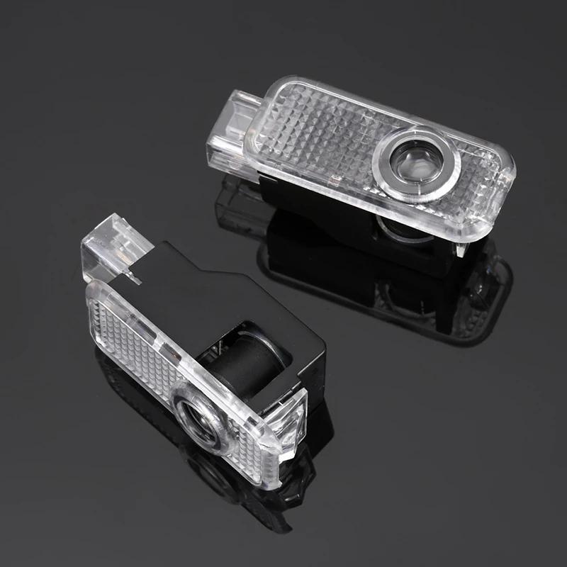 For Audi 8L 2Pcs LED Car Door Welcome Courtesy Projector Ghost Shadow Lights for Audi A3 Logo 2012 2013 2014 2017 2018 2019 2020 2021 2022