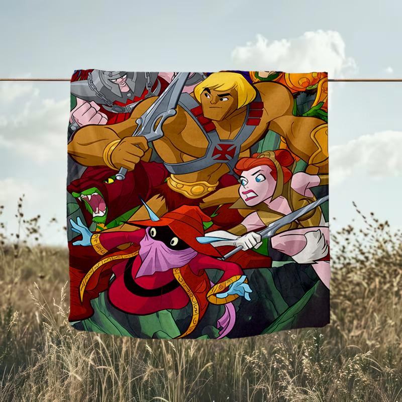 1PC Heman Blanket Flannel Throw for Sofa, Indoor, Camping, Living Room, Office, Chair, And Bed Soft Birthday Christmas Gift