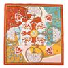 Mulberry Silk Scarf  New Retro Winter Beautiful Ginkgo Printing Four Seasons Shawl Sunscreen Dual-purpose