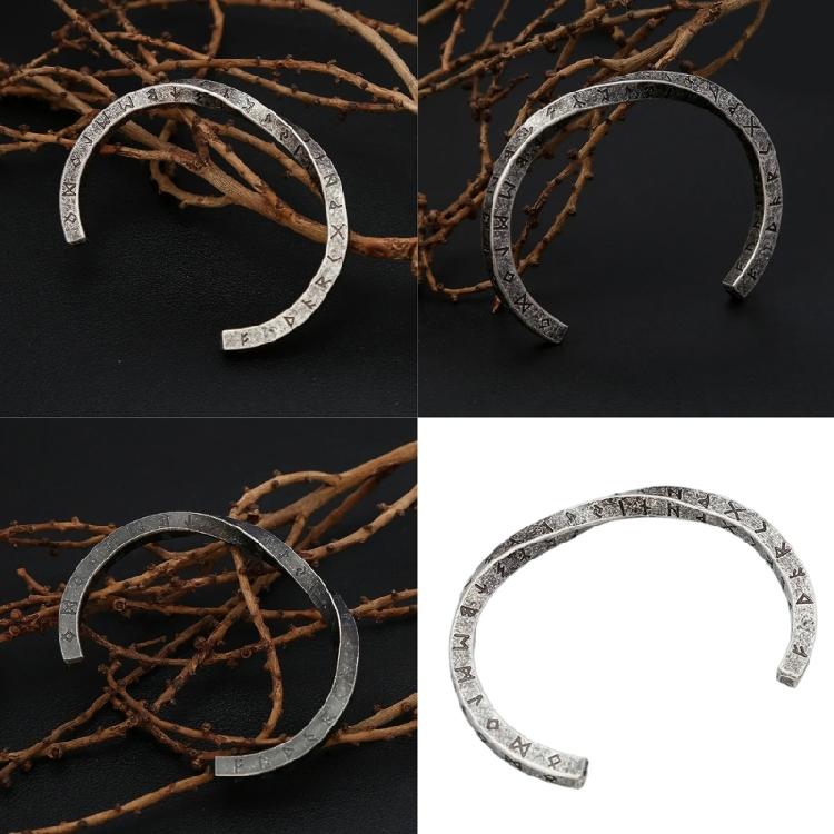 Простой скандинавский браслет-руна, открытый браслет-манжета в скандинавском стиле для мужчин, дизайны из нержавеющей стали, браслет