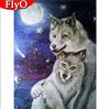 Полный квадратный алмазный набор для вышивки волка, алмазная живопись, мозаика с изображением животных, вышивка крестом, украшение для дома