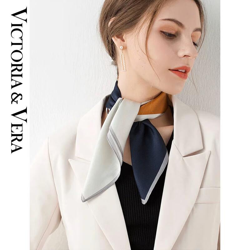 VICTORIA&VERA Printed Mulberry Silk Scarf