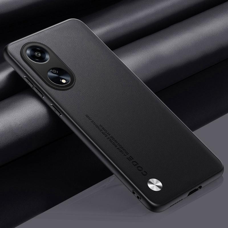 Роскошный чехол из искусственной кожи для OPPO A98 A58 A78 5G, матовый силиконовый противоударный защитный чехол для телефона OPPO A17 A97 F23, чехол