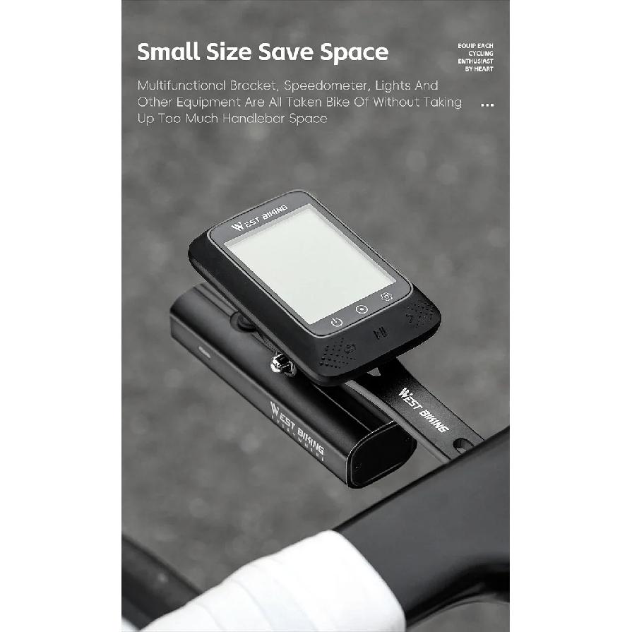WEST BIKING Bicycle Computer Mount Integrated Handlebar Extend /Stem Adjustable Bracket For Wahoo/Bryton/XOSS/Garmin Speedometer