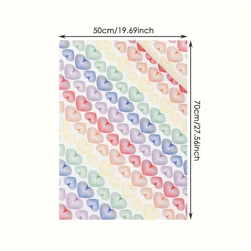 10 штук Rainbow Love гофрированная радужная серия для украшения вечеринки подарочная упаковка упаковочная бумага для букетов принадлежности