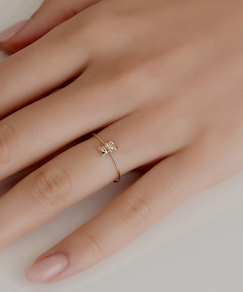 Helene Jewelry Кольцо с маленьким мишкой Miss 14K (Тип Б)