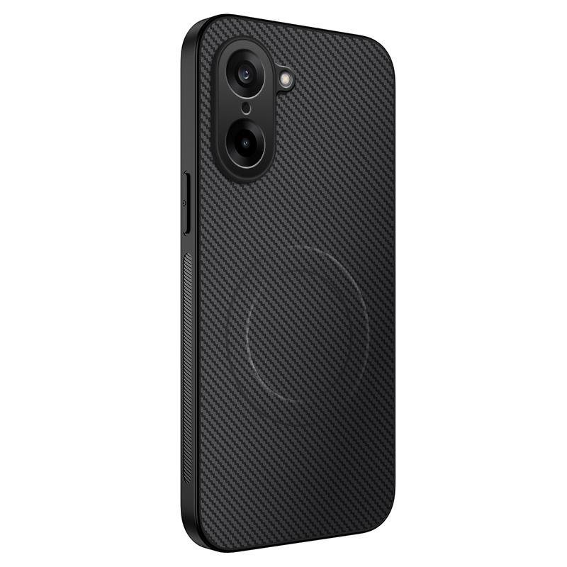 For OnePlus Ace 5 Racing 5G/OnePlus Nord CE5 5G Case Compatible with MagSafe WANLONFENG TQ Series Carbon Fiber Texture PC TPU Phone Cover