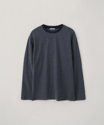 BLANKROOM Лонгслив в полоску_Индиго