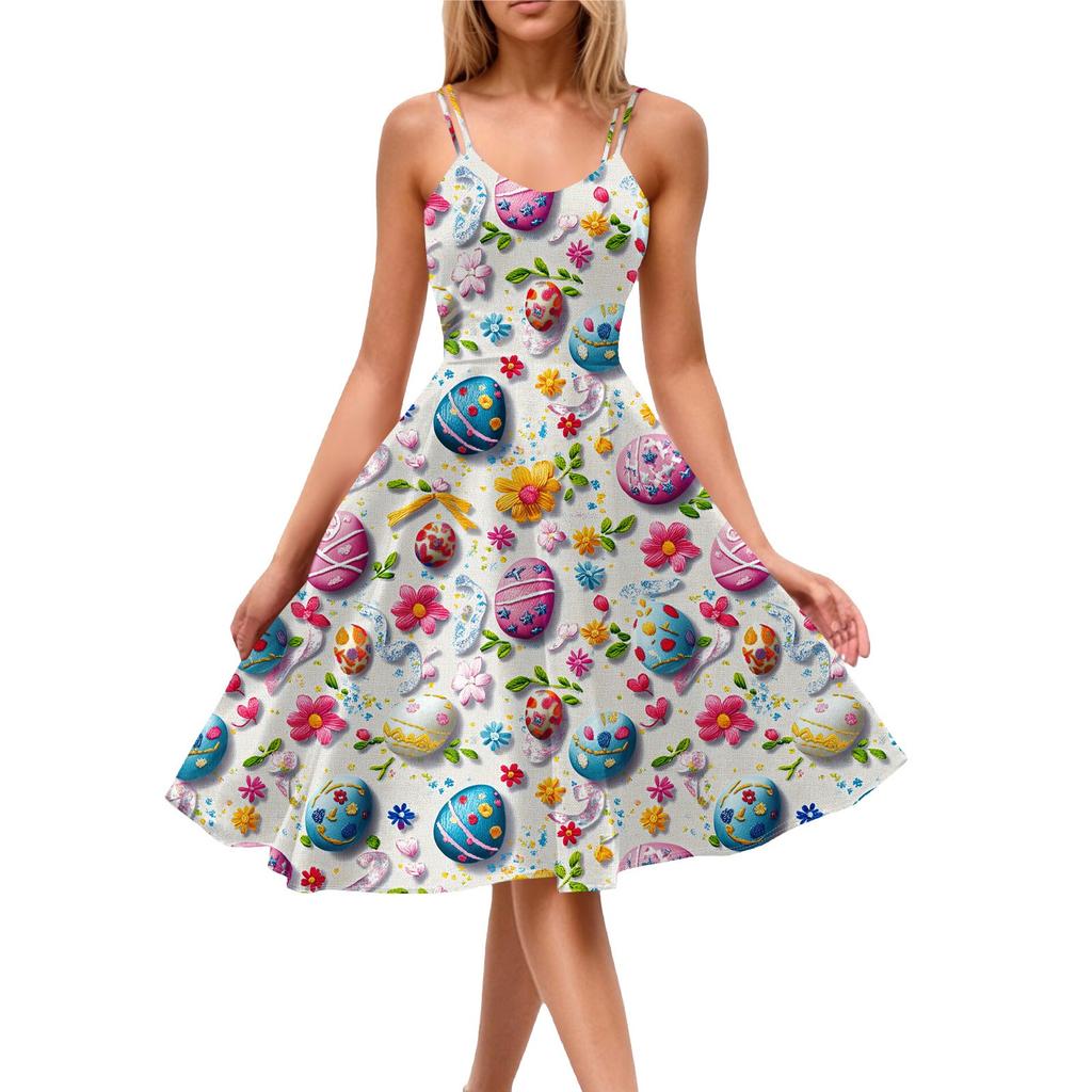 Women's Casual Fashion Print Sexy Off Shoulder Punk Retro Dress Retro Dress Dress