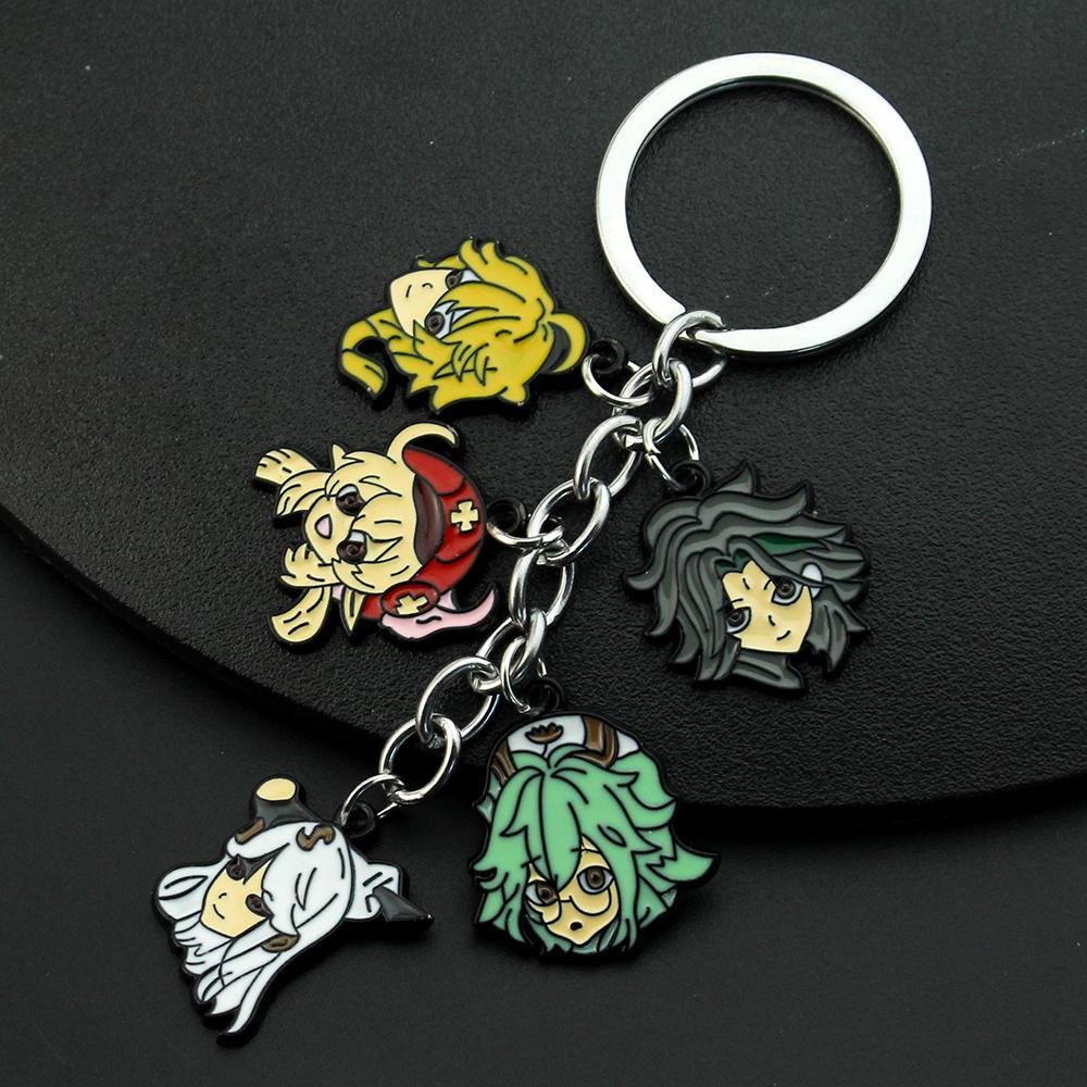 Genshin Impact кулон ожерелье подростковое милое аниме мультфильм призрак ожерелье из нержавеющей стали для мужчин женщин ювелирные аксессуары подарок