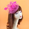 1 шт. шляпка-фасинатор с перьями, жемчугом и бисерной отделкой, заколки для волос для девочки, аксессуары для волос, головной убор, цветок, женский