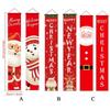 1pair Snowman Christmas Porch Sign Cloth Christmas Hanging Banner  Xmas Navidad Gift