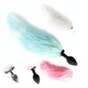 Glowing Fur Fox Anal Tail Butt Plug Cosplay Pet Play Fetish Butt Plug Tails