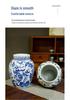 Antique Blue and White Hand-Painted Ceramic Flower Arrangement Vase