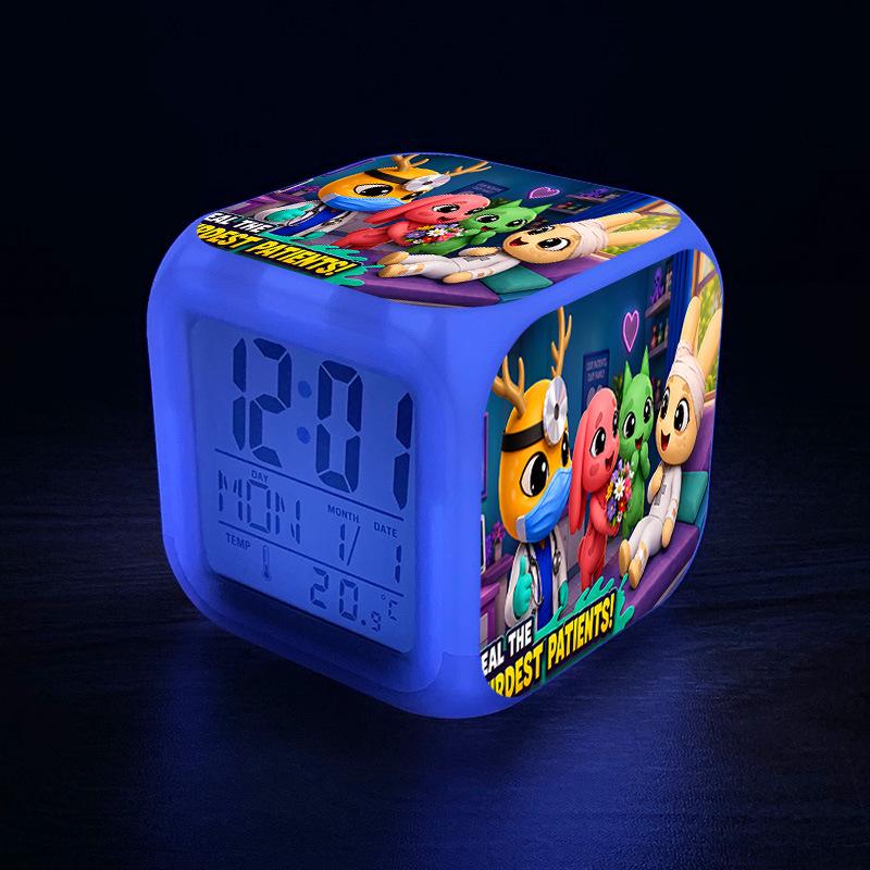 Cross Animal Hospital Digital Alarm Clock - New Night Light, Mute Game Peripheral for Home