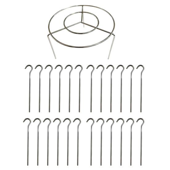 Air Fryer Skewer Stand Stainless Steel Vertical Grill Holder for Grilling Home Kitchen Kabobs Skewer Air Fryer Accessories for BBQ Lovers