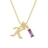 Adjustable Letter Jewelry Hypoallergenic Shiny Zircon Embedded Geometric Pendant Necklace Geometric Design Dopamine Style