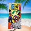 Постер Teen Titans Go Пляжное полотенце Цветные банные полотенца для девочки Микрофибра Быстросохнущее Не прилипает песок Пляж Йога Спа Спортзал Бассейн