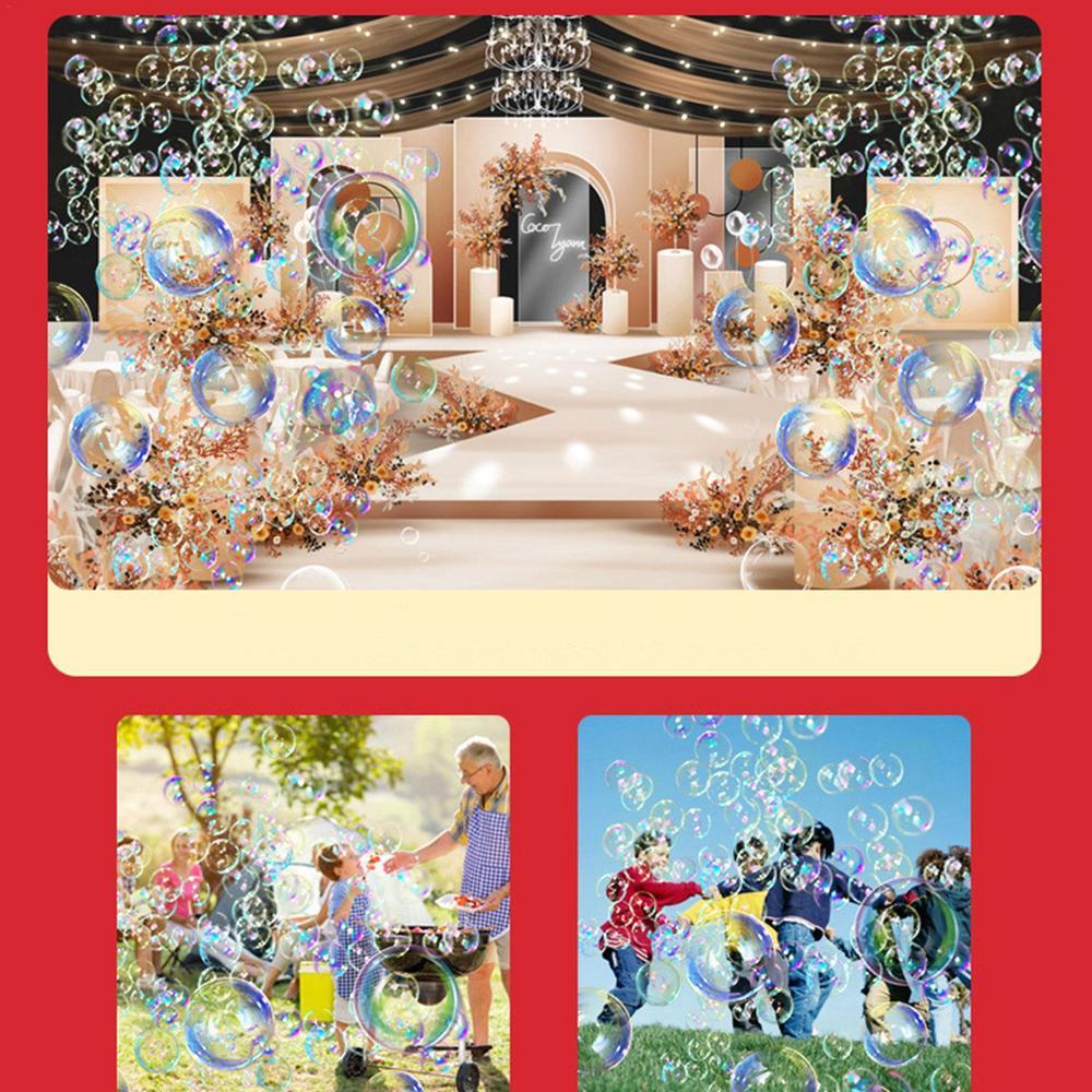 20 Отверстий Фейерверк Пузырьковая Машина Электронный Автоматический Создатель Пузырей С Музыкальным Светом 2024 Новый Год Свадьба Весенний Фестиваль Атмосфера Декор
