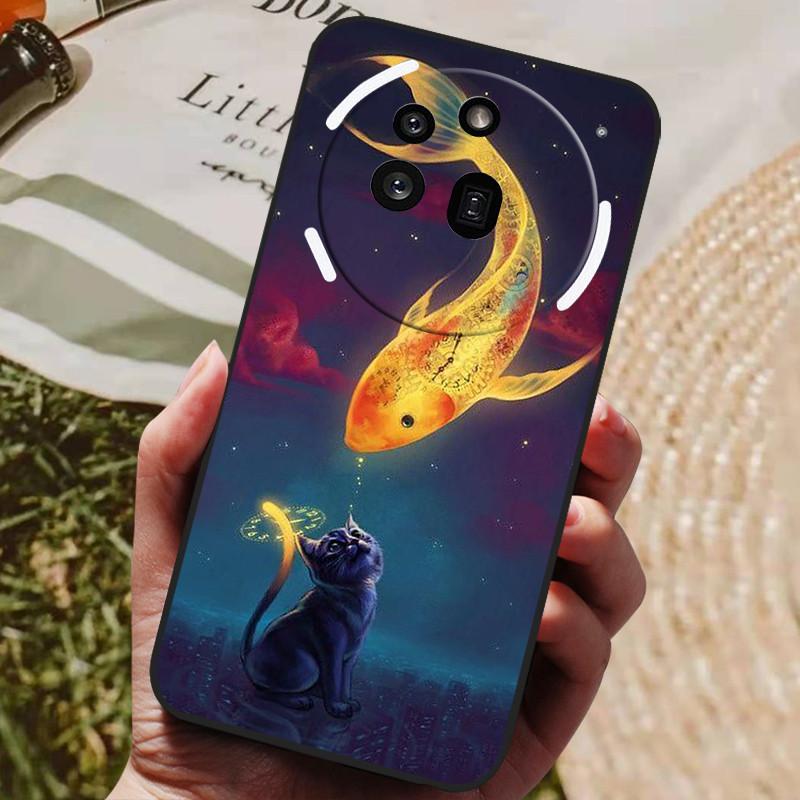 For Nothing Phone 3A Pro Case Phone3A Pro Cool Painted Silicone TPU Soft Cover for Nothing Phone 3A Pro A059P Cases Black Shells