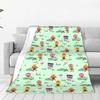 Noodle & Pals Микро Супер Простой Плед Стишки Трава Фланель Новинка Мягкий Плед Для Дивана Все Сезоны Диван