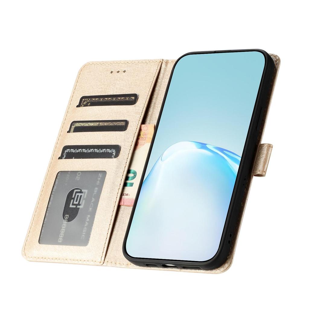 Classics Smooth Silk Leather Phone Wallet Case Book Kickstand For iPhone Samsung Xiaomi Redmi Google Moto Pro Solid Girls Magnetic Card Flip Cover Bag
