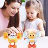 Wind Up Chicken Toy with Somersault Action Plastic Clockwork Chick for Interactive Play Celebration Highlight Chick Toy
