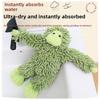 Creative Animal Plush Waterabsorbing Towel For Home Bathroom And Kitchen Use