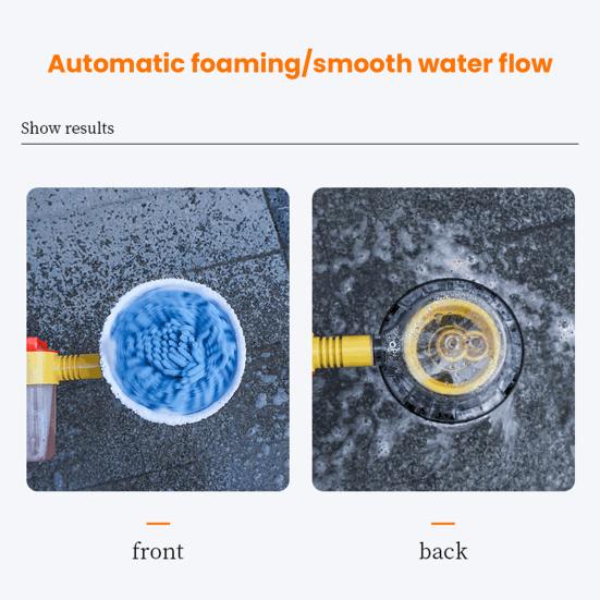 Автоматическая вращающаяся выдвижная щетка для мойки автомобиля с длинной ручкой, вращающаяся на 360 градусов швабра, автоматически пенится, комплект для мойки автомобиля