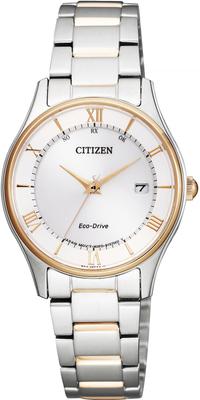 Коллекция Тонкая Пара Модель Eco-Drive Радиоуправляемые Часы, Серия, ES0002-57A, Женские