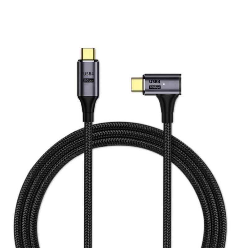 Usb4.0 Dual Type-c Магнитный кабель для передачи данных между мужчинами, 20 ГБ, зарядка, видео, проекция экрана дисплея 8k