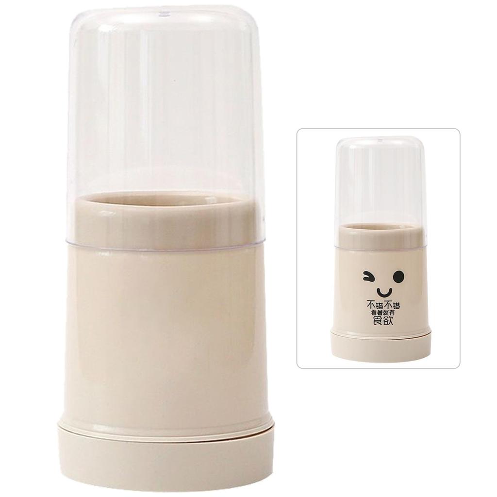 Круглая подставка для кухонных принадлежностей с крышкой, легко моющаяся, закрытый держатель для столовых приборов и кухонной утвари для палочек для еды, ложек, вилок